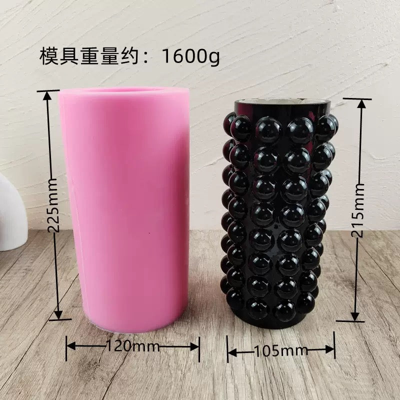 Bubble cylinder Vase Mold (sd8)
