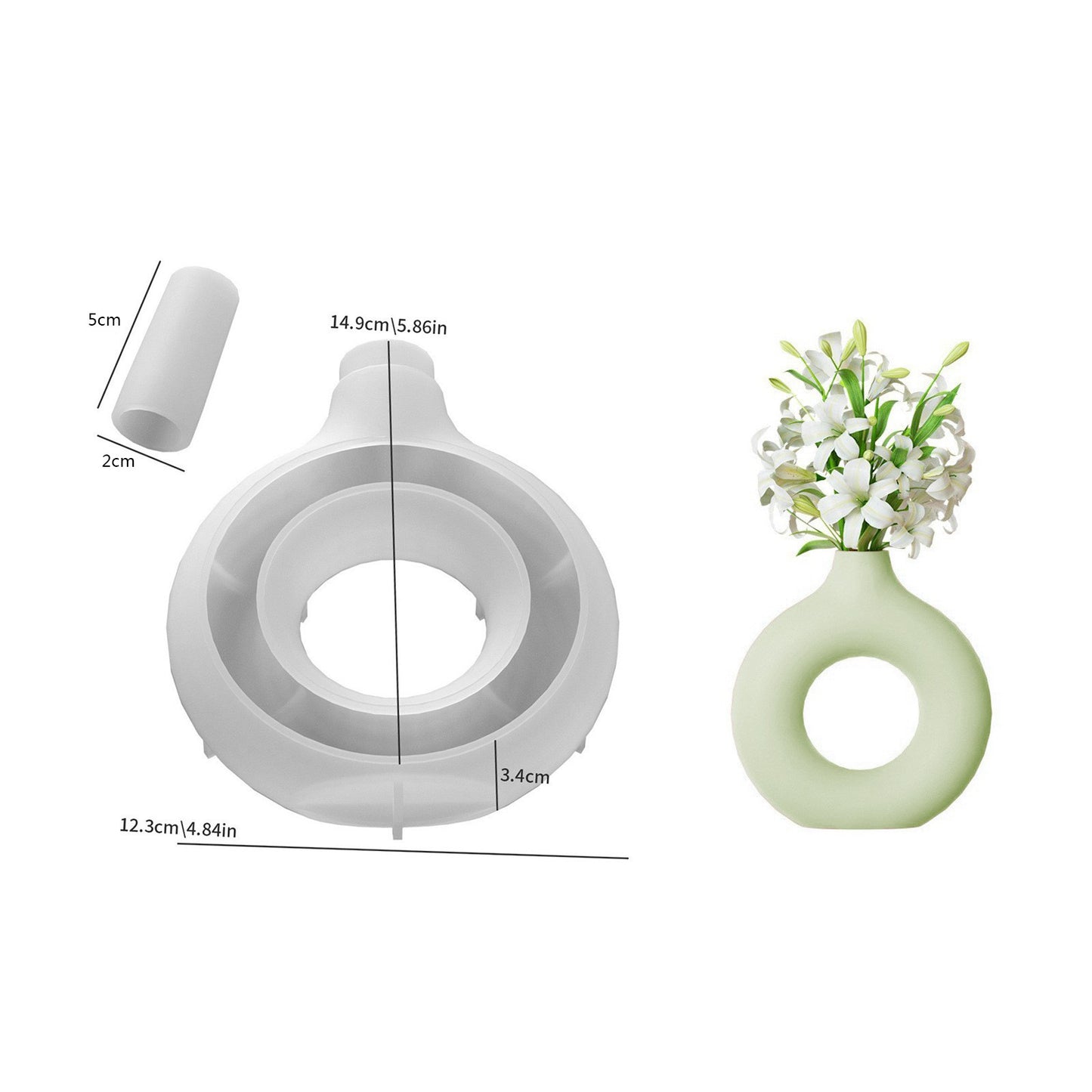 Doughnut Shaped Vase Mold
