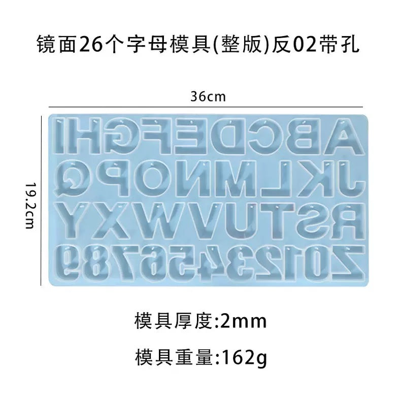 Alphabet Keyholder Mold with Hole