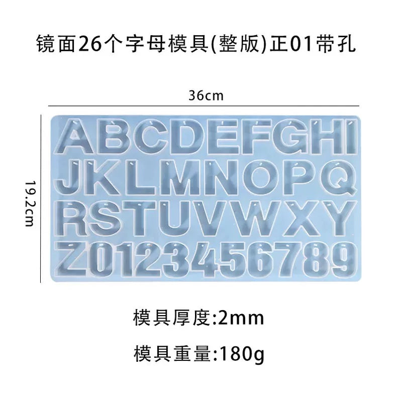 Alphabet Keyholder Mold with Hole