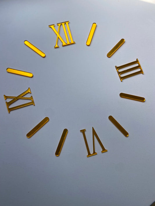 Roman Numerals Clock Numbers (2Inches)