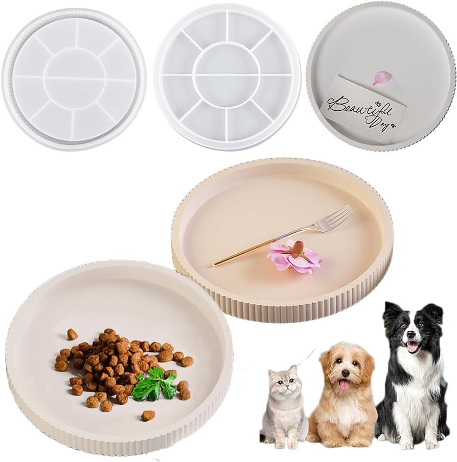 Round Ribbed Tray Mold (8.43in)