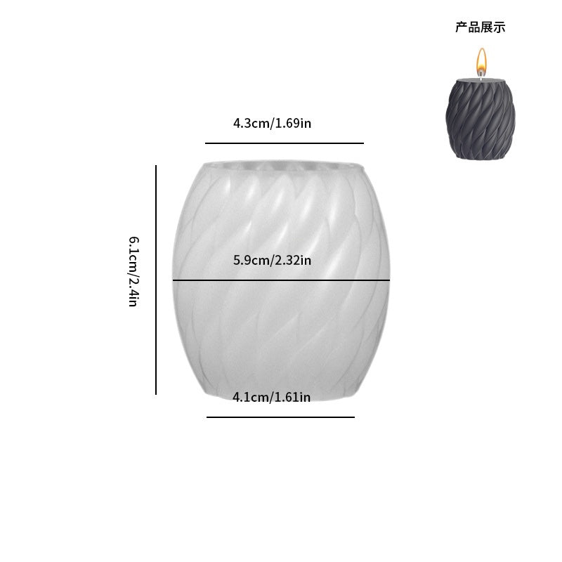 Spiral Round Candle Mold