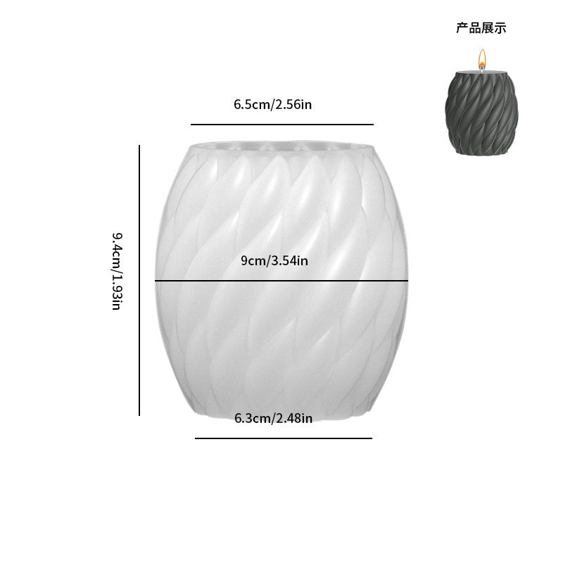 Spiral Round Candle Mold