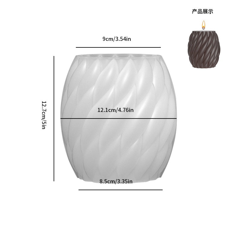 Spiral Round Candle Mold