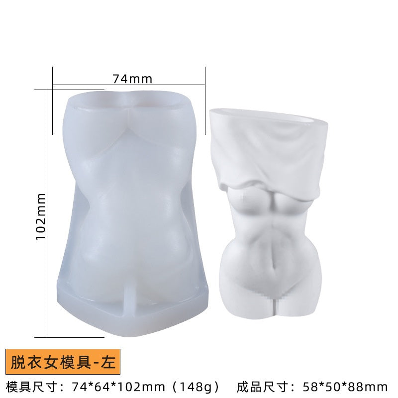 Feminine Body Vase Mold