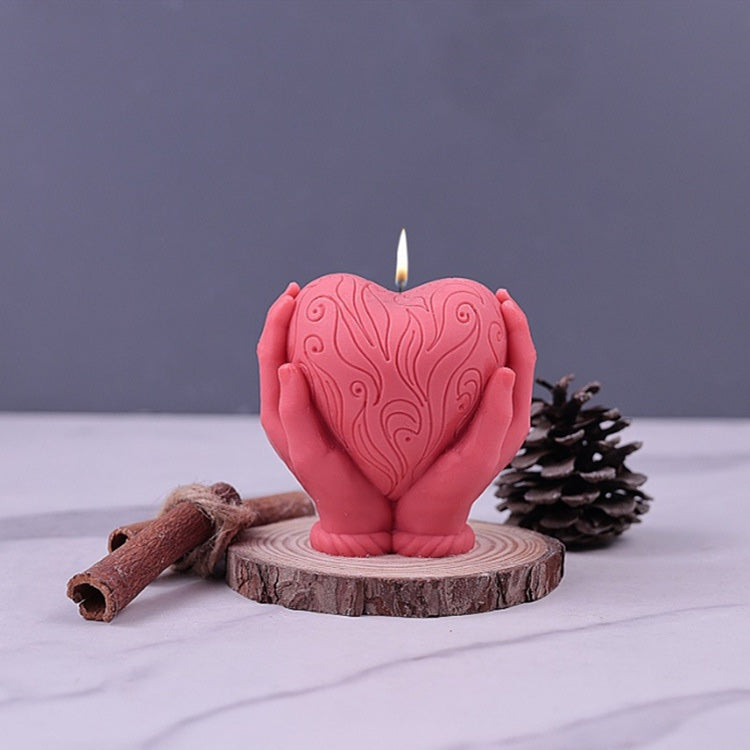 Hand Holding Heart Mold
