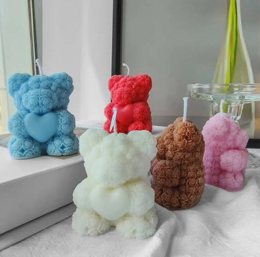 Bear Holding Heart Mold