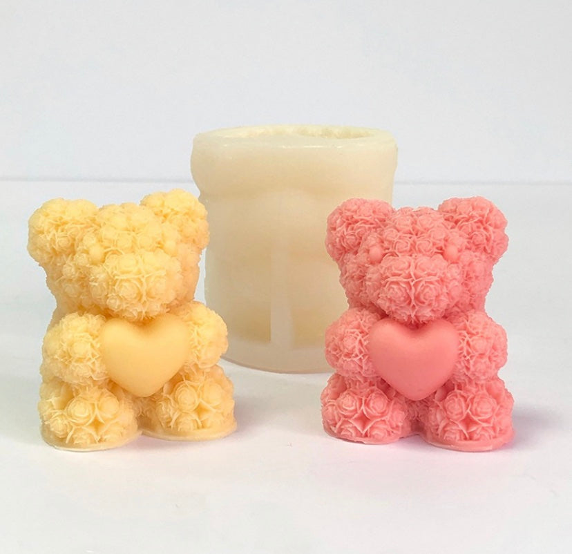 Bear Holding Heart Mold
