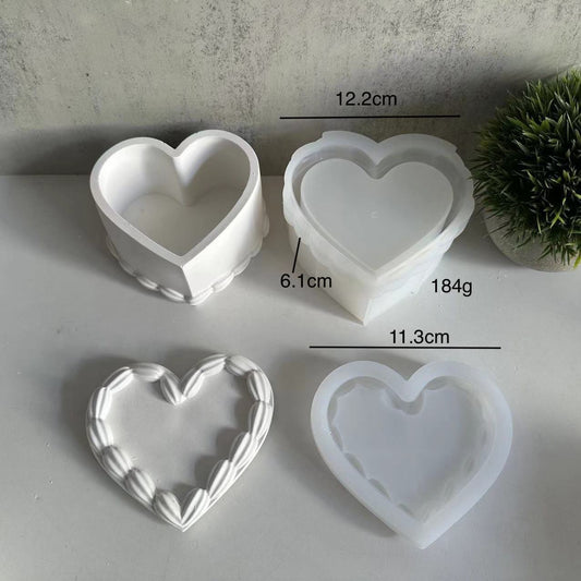 Heart Shape Cake Storage Mold