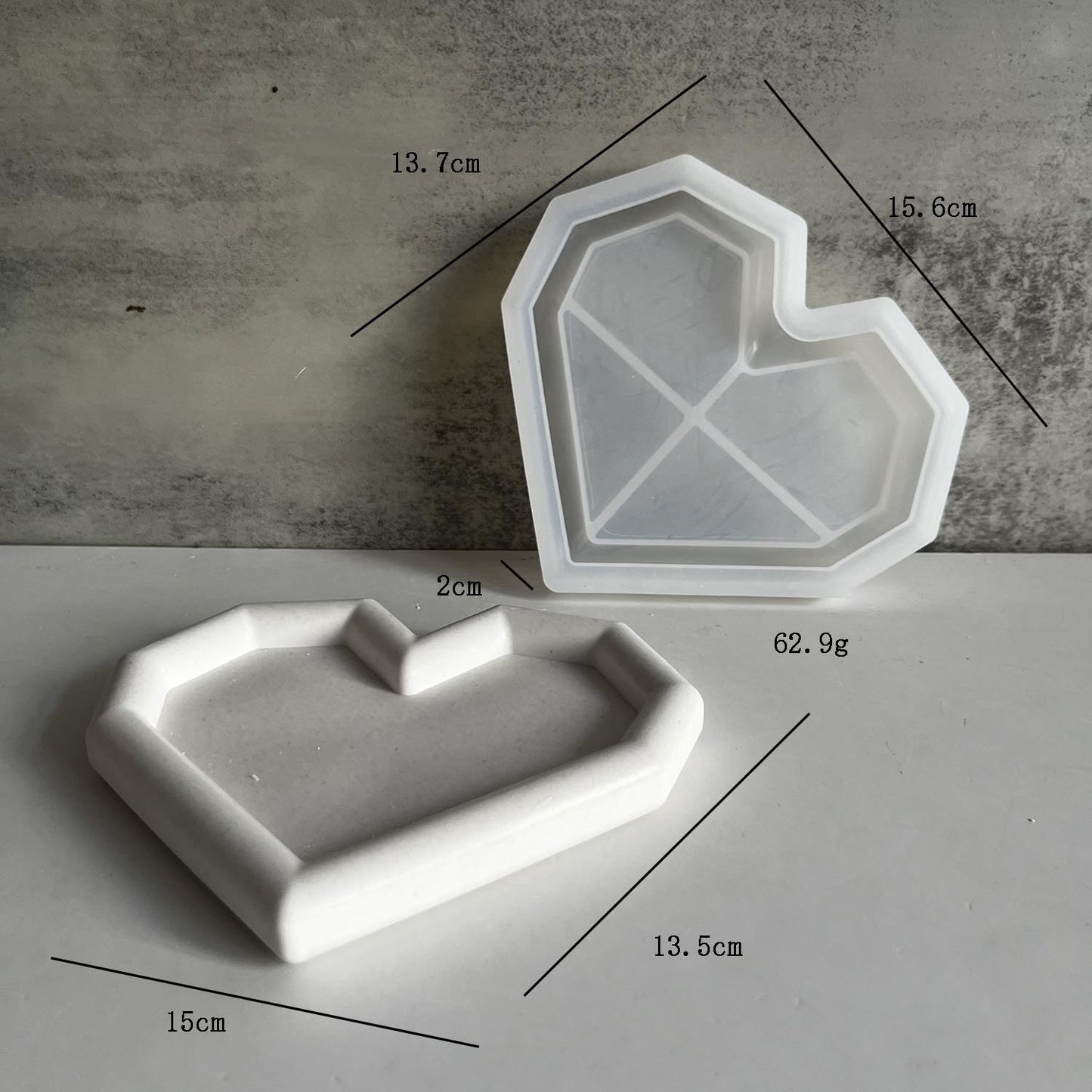 Heart Shape Coaster Molds