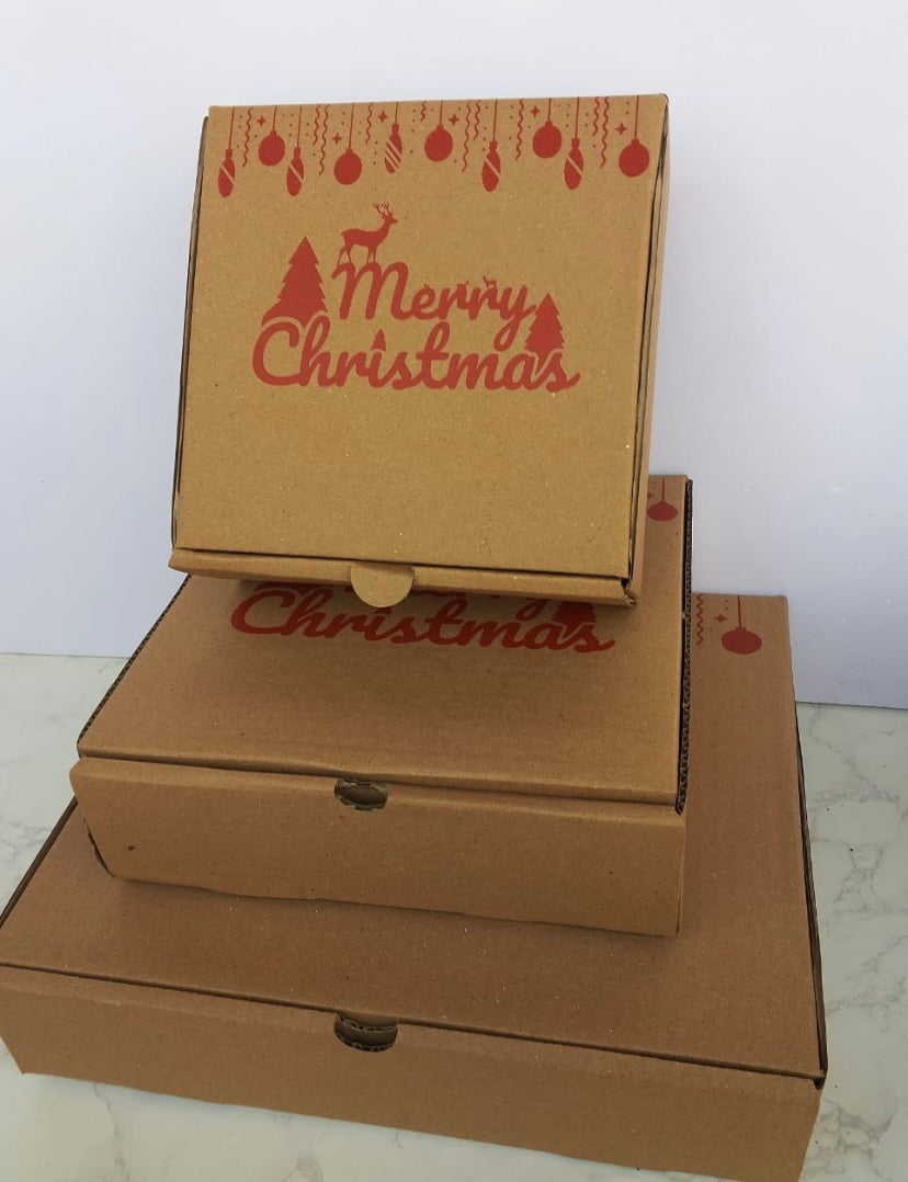Merry Christmas Kraft Boxes