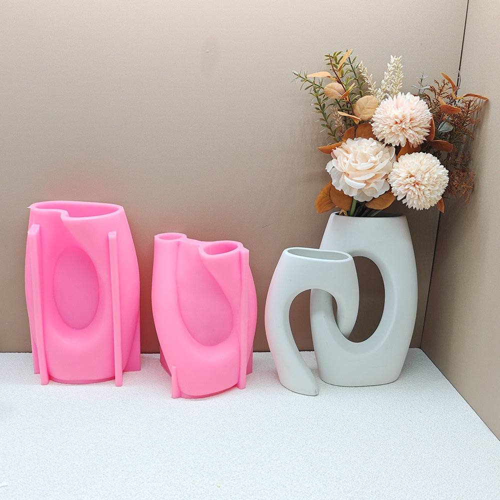 Nordic FlowerPot Vase Mold (2pcs set)