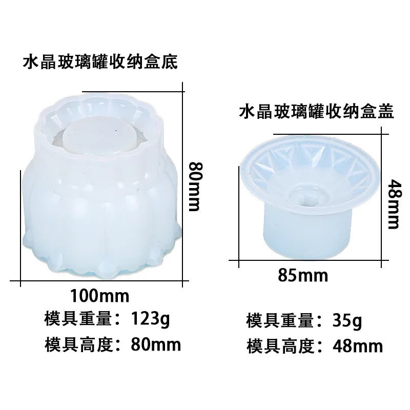 Embossed Storage Jar Mold