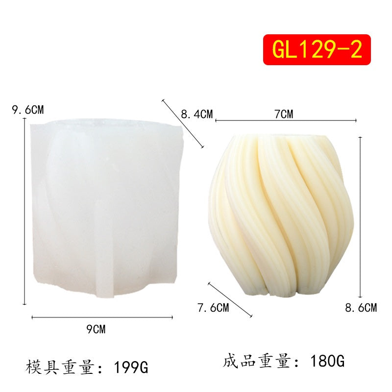 Rotating Wave Candle Mold