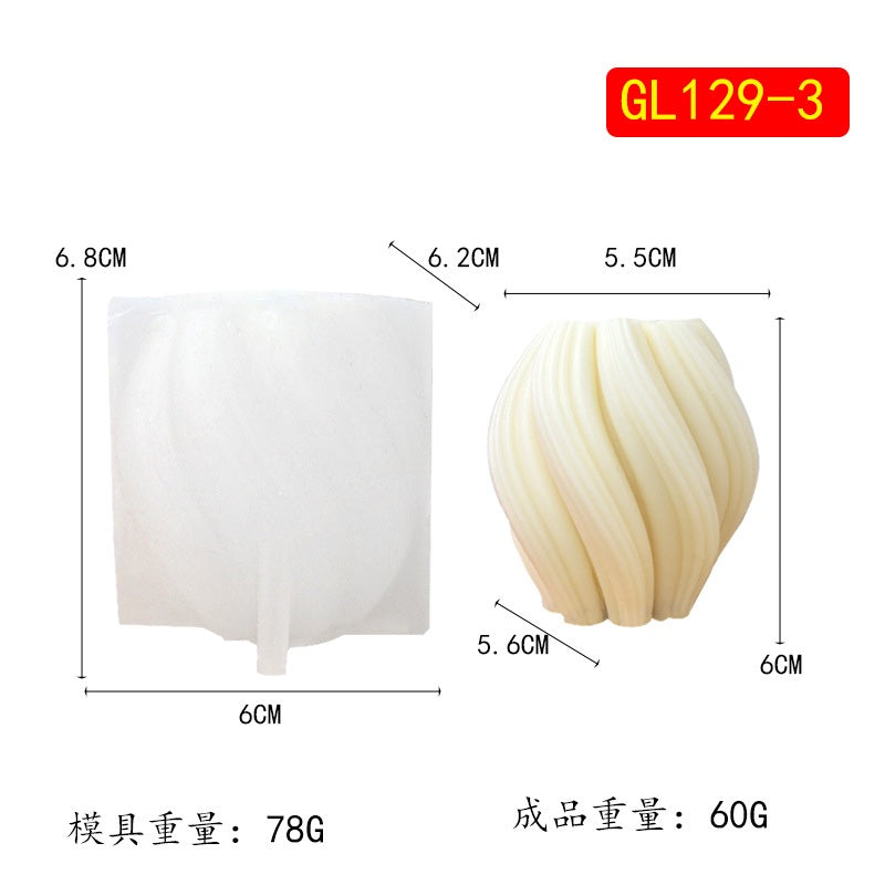 Rotating Wave Candle Mold