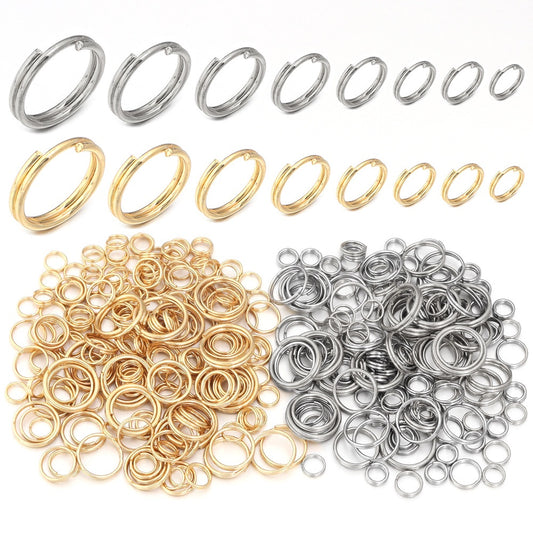 Double Ring Connector 8mm (50pcs)