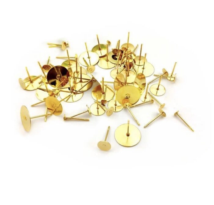 Stud Earring Hooks (10 pairs)