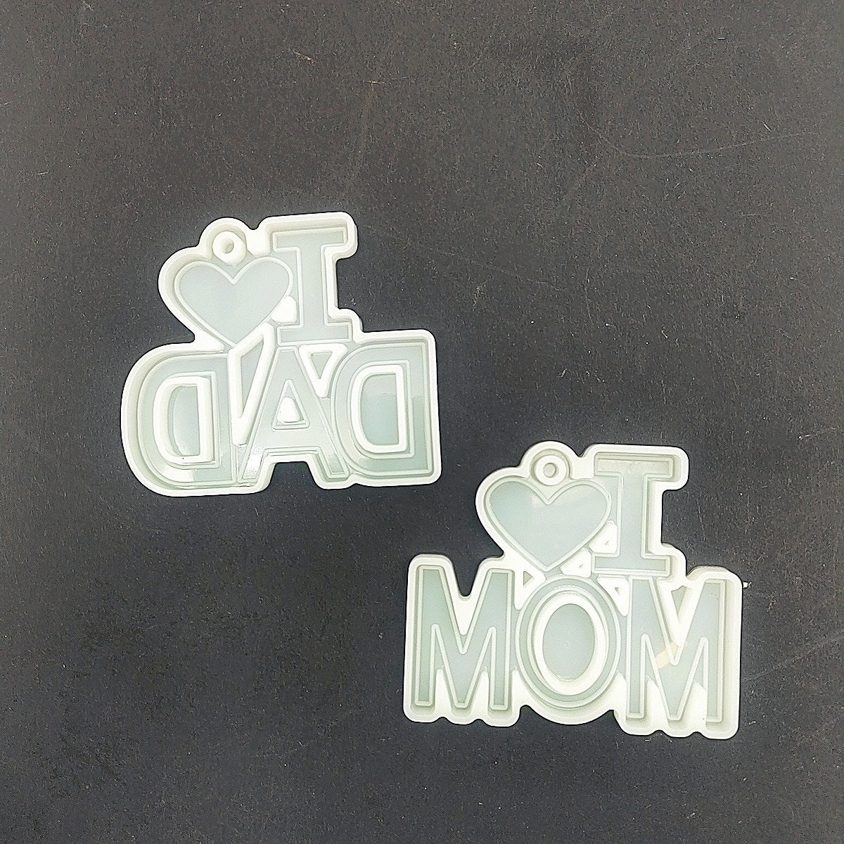 I Love Mom / Dad keyholder Mold