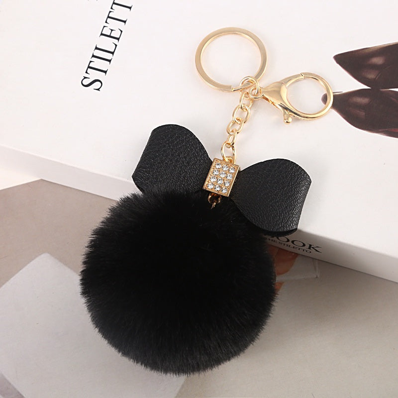 Fluffy Fur PomPom keychain