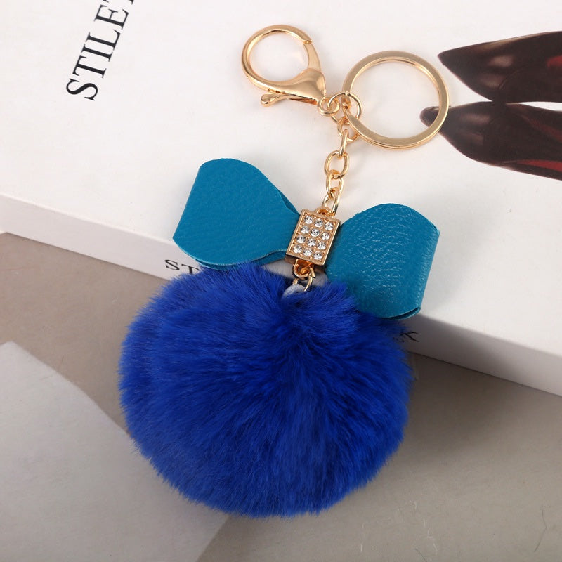 Fluffy Fur PomPom keychain