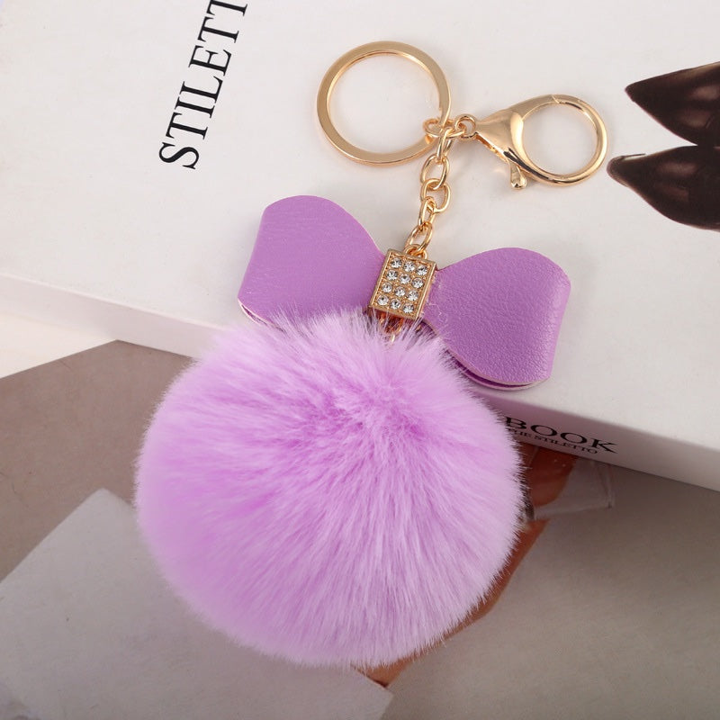 Fluffy Fur PomPom keychain