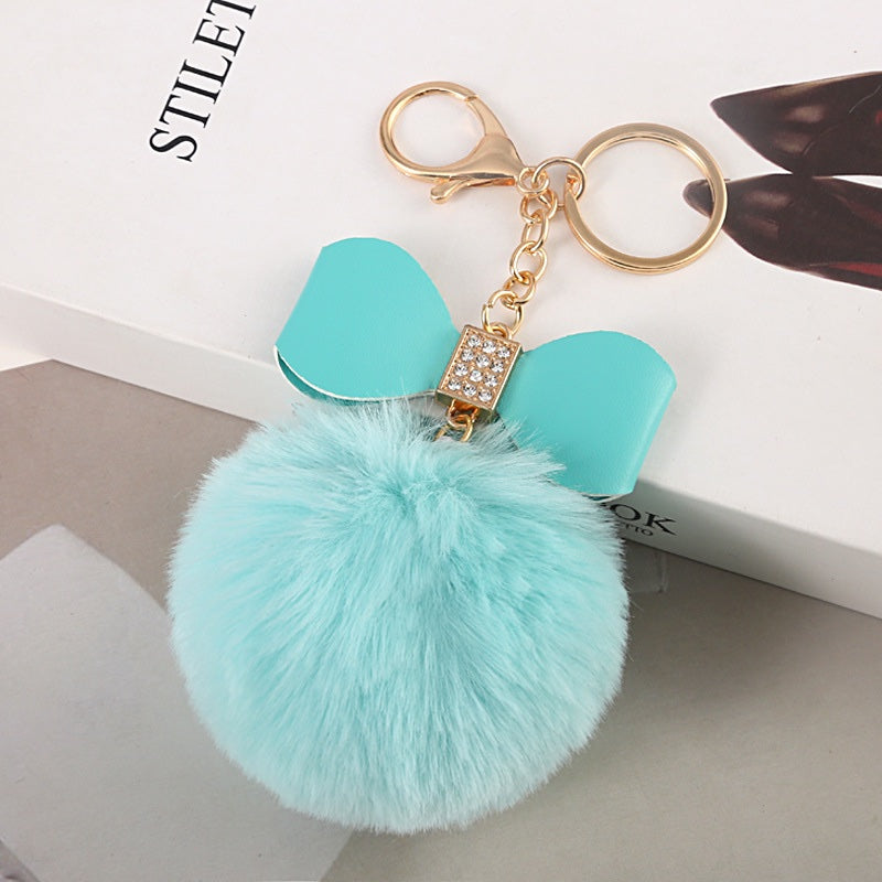 Fluffy Fur PomPom keychain