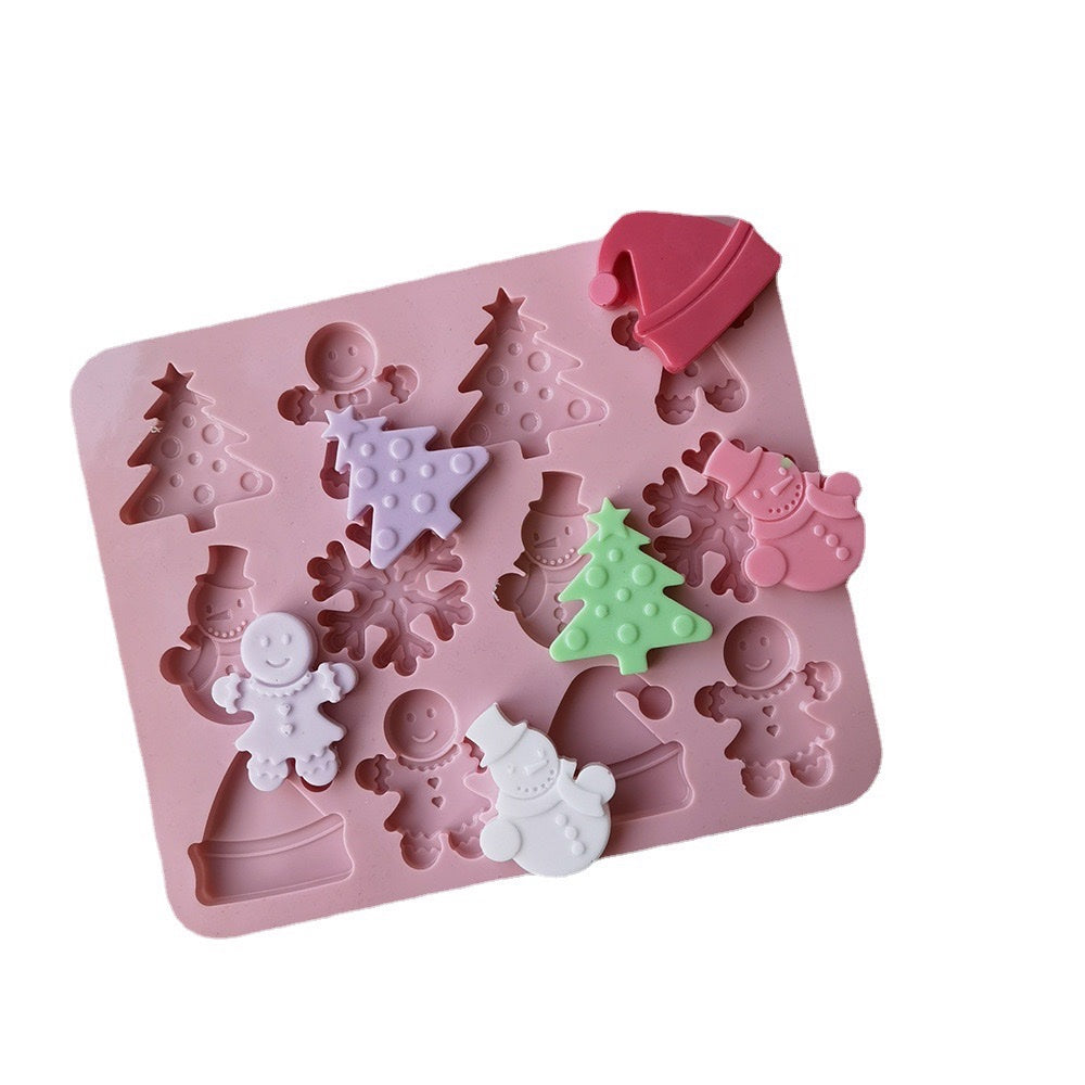 Christmas Snowman Mold (12 cavity)