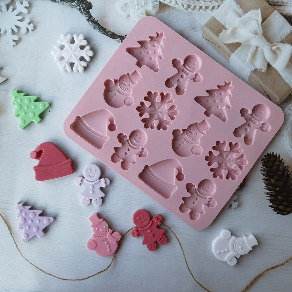 Christmas Snowman Mold (12 cavity)