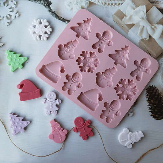 Christmas Snowman Mold (12 cavity)