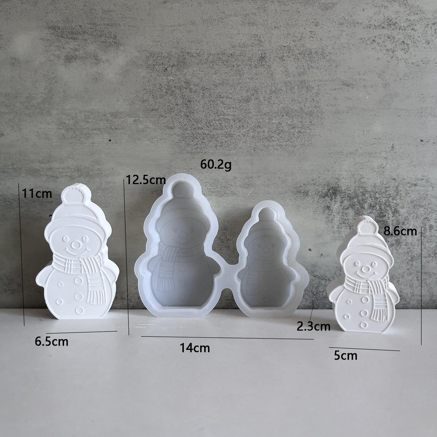 Christmas Snowman Mold 2in1