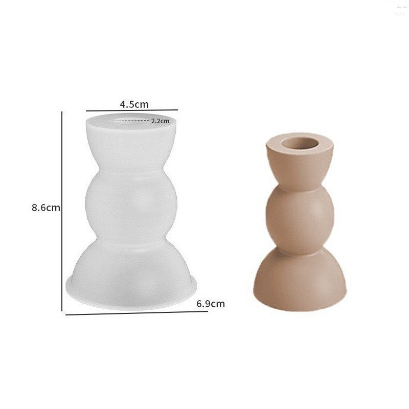 Geometric Candle Holder mold