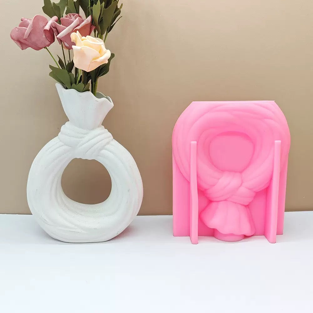 Knotted Doughnut Vase Mold(sd2)