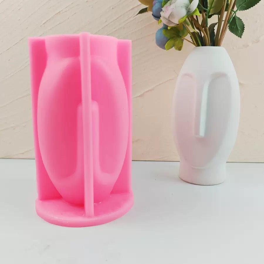 Oval Scult Vase Mold (sd9)
