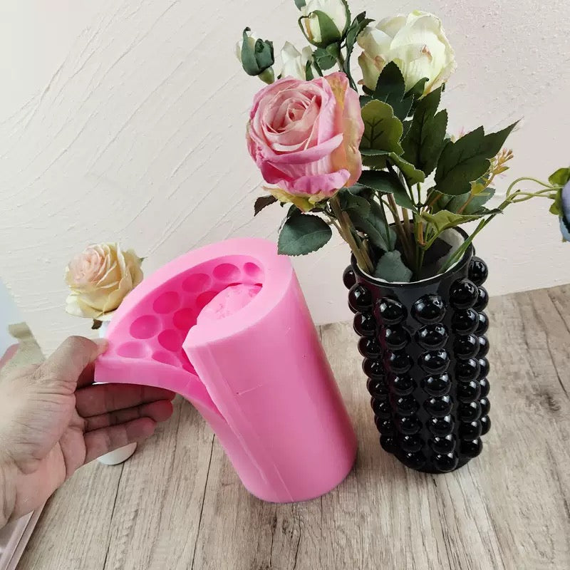Bubble cylinder Vase Mold (sd8)