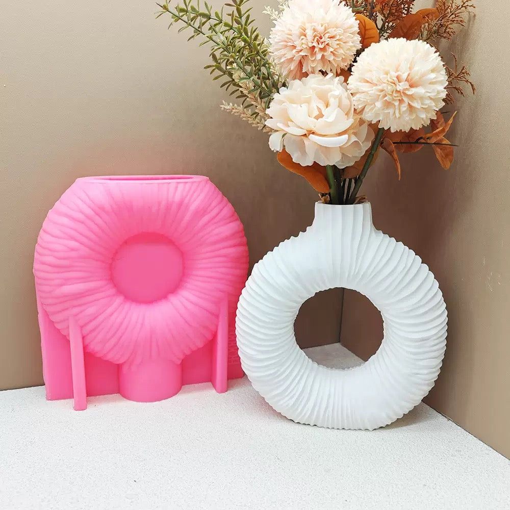 Sunburst Donut Vase Mold (sd9)
