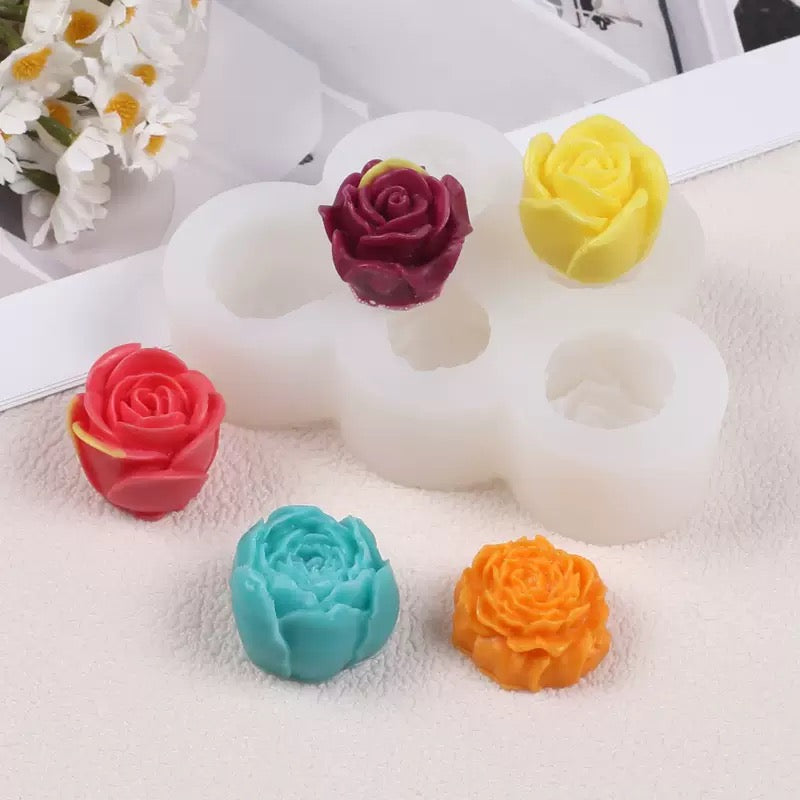 5 Cavity Rose Mold