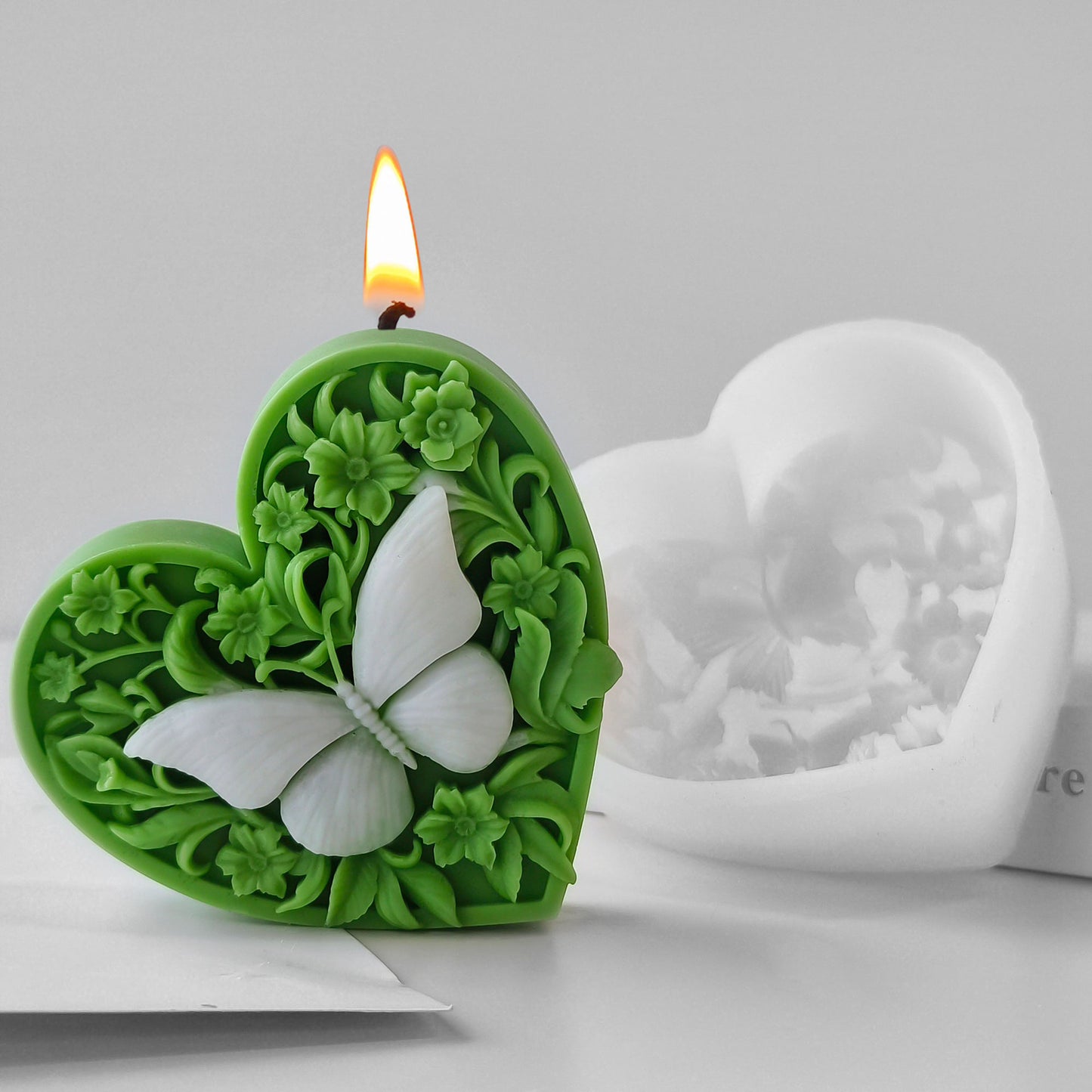 3D Heart Butterfly Mold