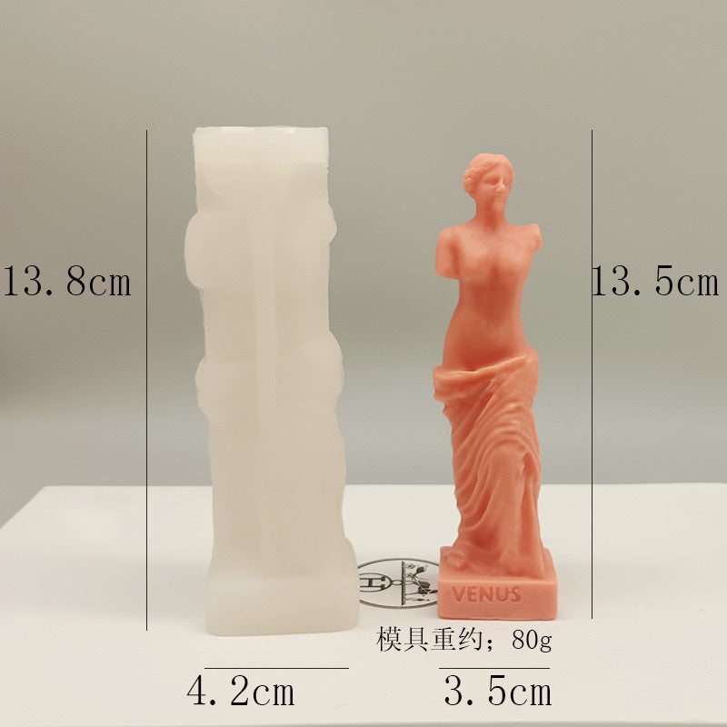 Venus Female Figurine Candle Mold