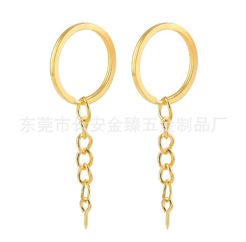30mm Keychain with Eye-screw Pins (10pcs)