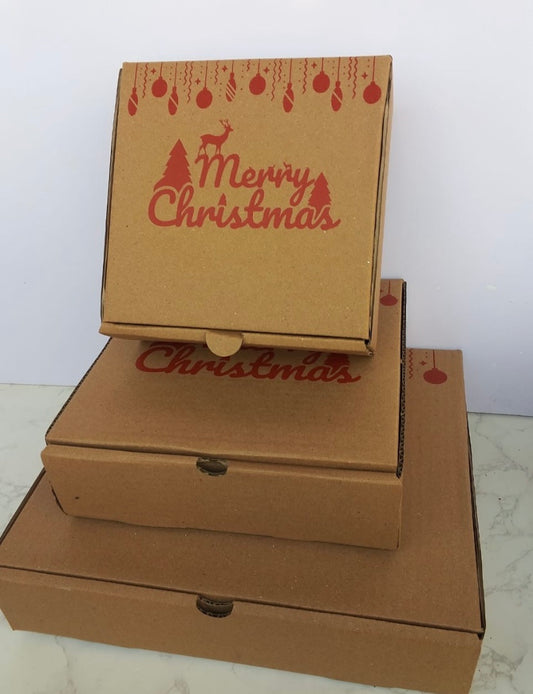 Merry Christmas Kraft Boxes
