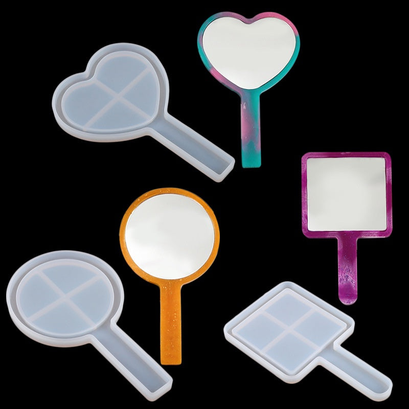 Handheld Mirror Mold (1 mold + 1 Mirror)