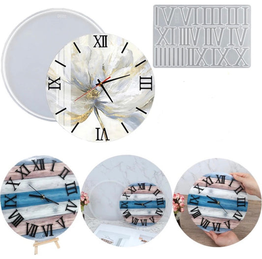 Clock Mold with Roman Numerals (14.6inches)