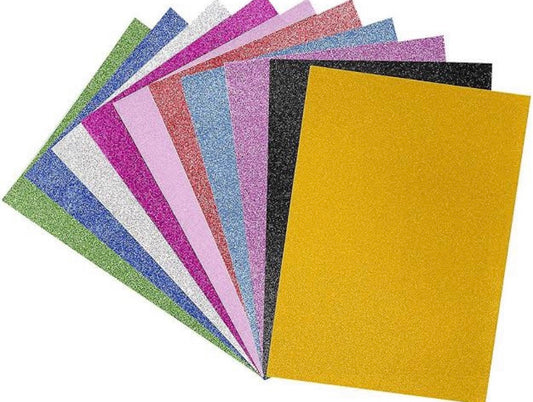 A4 Glitter Cards