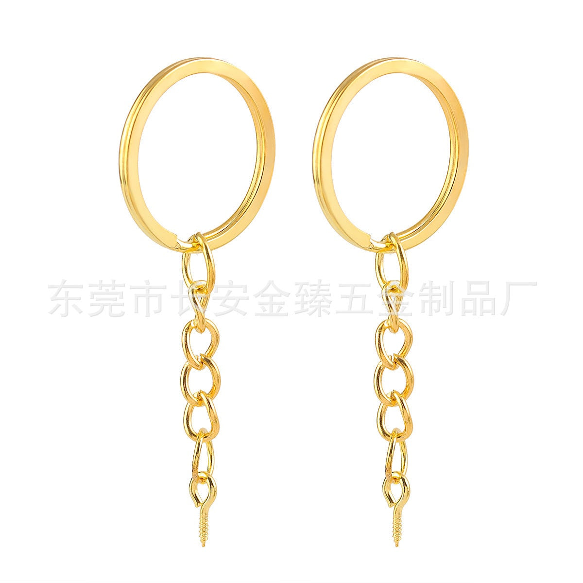 30mm Keychain with Eye-screw Pins (10pcs)