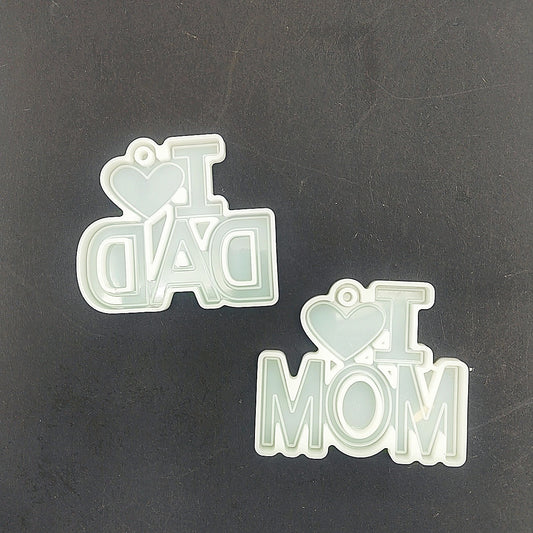 I Love Mom / Dad keyholder Mold