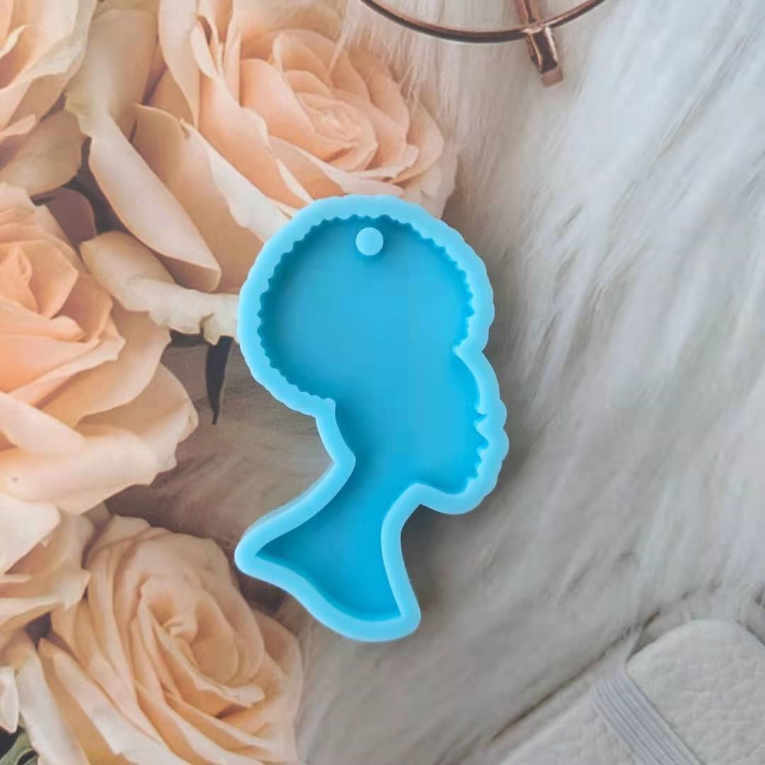 Afro Hair keyholder Mold