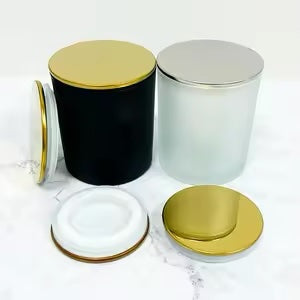 Glass Candle Jar (Matte Black)