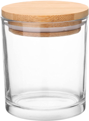 Glass Candle Jar (wooden lid) 200ml