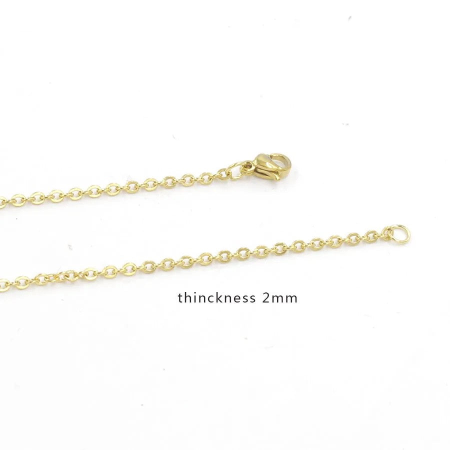Stainless Steel Lobster Clasp Necklace
